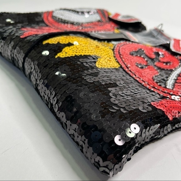 NEW Nasty Gal Black Country Star Western Sequin Embellished Festival Jacket Top - Picture 13 of 16